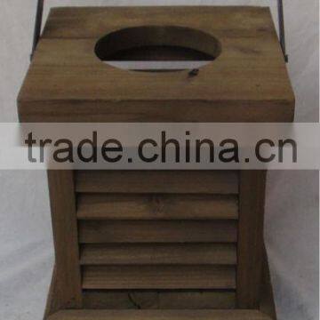 Vintage industry wood decoration lantern