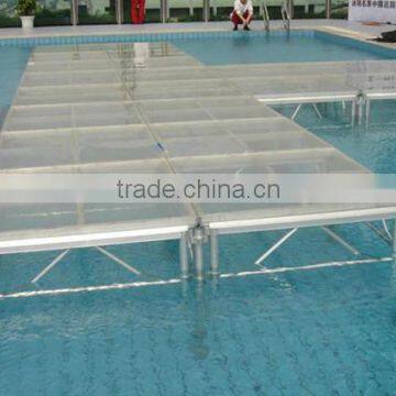 2014 folding aluminum portable stage, aluminum assembly catwalk stage for show