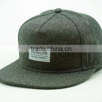 flat fashion bill 5 panel hat cap