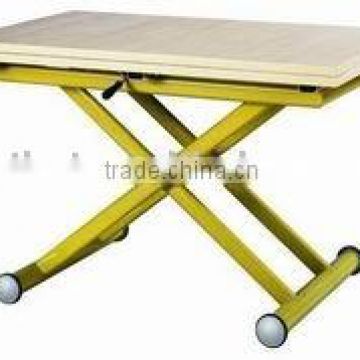 Metal folding table set for outdoor