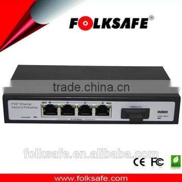 10/100M ethernet fiber port poe switch w/1*9 single port dual fiber SC port w/20km module inside