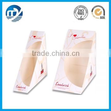 Disposable sandwich box food paper box from xiamen