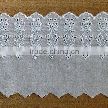 2015 China 100% cotton lace trimming 5 inches crochet lace wholesale