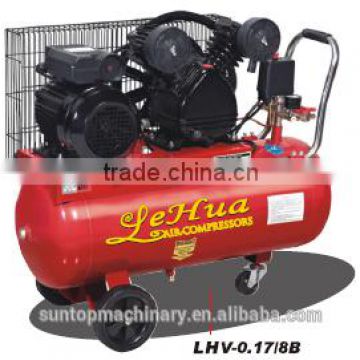 Popular two cylinder 2hp belt driven air compressor pump LHV-0.17/8 series