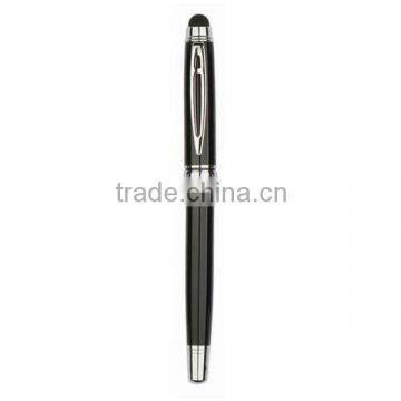 Office stationery roller tip pen with stylus cap on sale