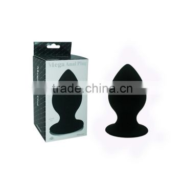 New arrival black anal sex toys with strong suction cup base