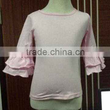 Wholesale Baby Ruffle Shirts MIX Color Miss123 Brand,Many Color T Shirts With Double Ruffle Long Sleeve photo-6