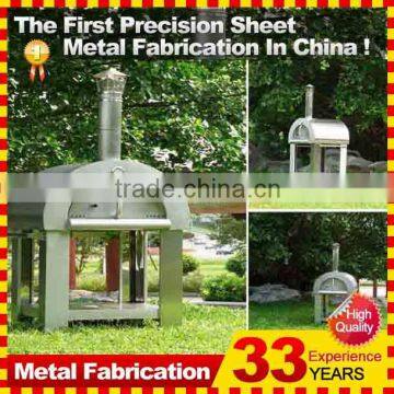 silver polished wood fire pizza ovens for sale