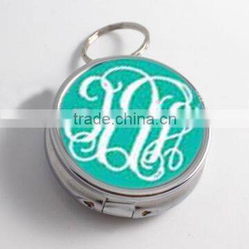 Monogram Pill Box, Personalized Pill Box, Custom Pill Box, Trinket Box Storage, Medical Pills St
