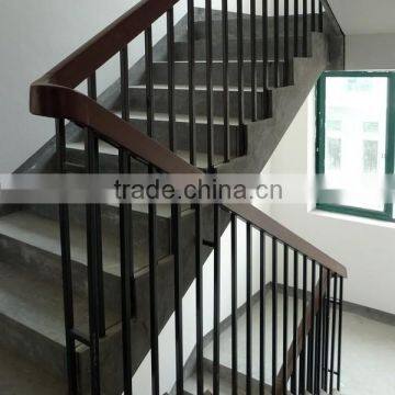 Aluminum handrails for interior stairs