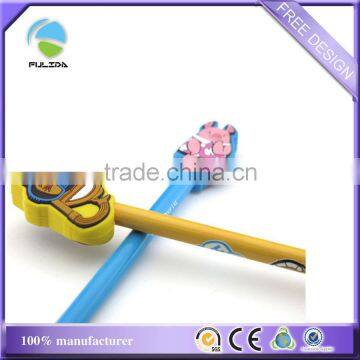 Cartoon Soft Rubber Plastic Pvc Decorative Pencil Caps Cover