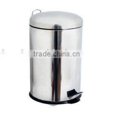 stainless steel pedal waste bin