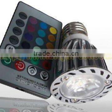 6W E27 RGB LED light led spot lights