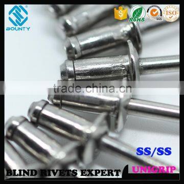 QUALITY FACTORY HIGH SHEAR AND TENSILE STRENGTH 316 STAINLESS STEEL UNI-GRIP BLIND POP RIVETS