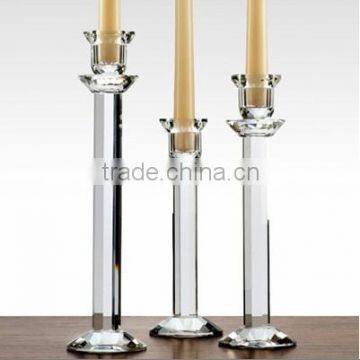 elegant home goods crystal candle holder set