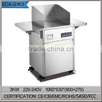 portable stainless steel commercial induction griddle