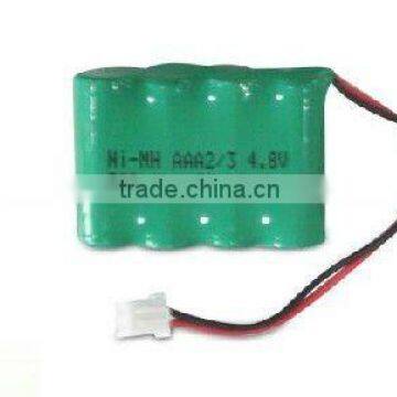 2/3 AAA 300mAh 4.8volt nimh battery pack