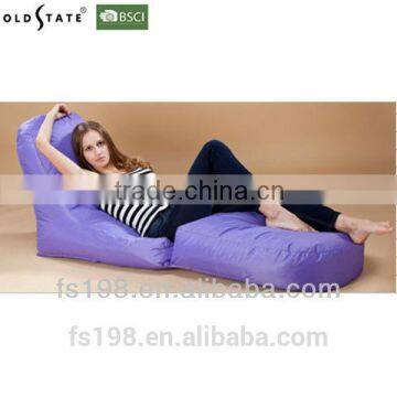 Beanbag long sofa soft chair chaise lounger