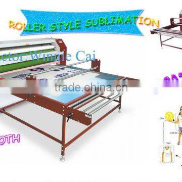 Roller to Roller garment heat transfer printing machine