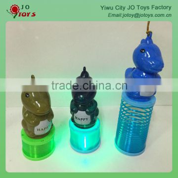 Small plastic slinky spring toy with lantern shape for kids