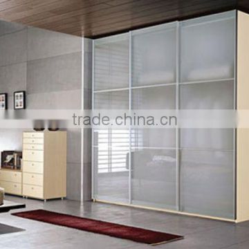 Tempered frosted wardrobe glass acid etched wardrobe with AS/NZS2208:1996, BS6206, EN12150 certificate