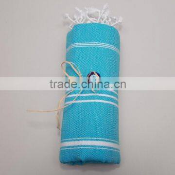 Custom Design 100% Cotton Material 70*150cm Softtextile Fouta Towel for Beach photo-4