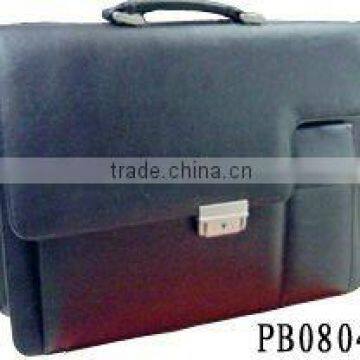 High Quality Men Black Leather Business Bag