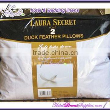 luxury duck down pillow, feather pillow, luxury hotel pillow-50*80cm