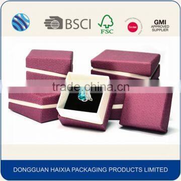 Custom logo printed cardboard paper jewelry gift packaging box