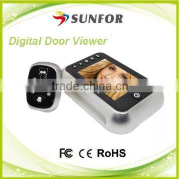 3.5 Inch TFT Color Screen Nautical Peephole Door Bell IP Camera With Video/Photo Snapping