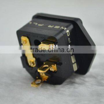 New Sonarquest Gold Plated IEC Inlet fuseholder