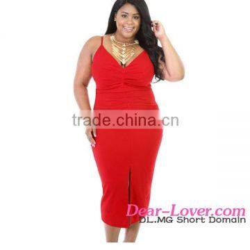 Red Mini Quenches Stretchable modern muslim women dress pictures