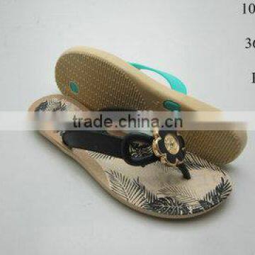 pcu air blowing slippers,lastest lady flipflops with flower