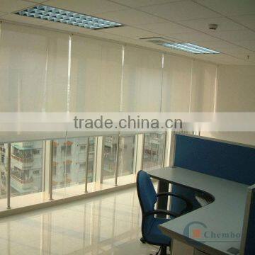 China office aluminium tube fabric motorized roller blinds