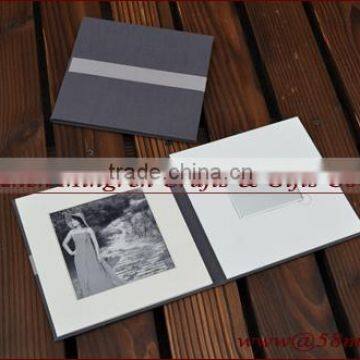 Fabric Cloth Linen Photo USB Business Card Box Album Folio