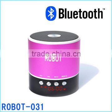 Robot-031Hands-free bluetooth speaker,mini TF card Speaker,with USB dicsks,fm radio,portable wireless mini bluetooth speaker