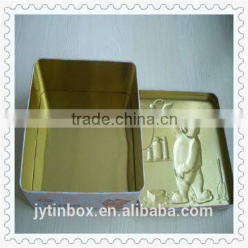 2015 Best Selling With Cute Picture Square Cookie Metal Tin Box photo-5