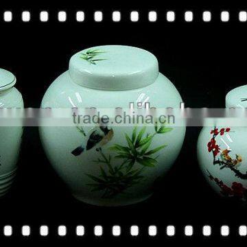 ceramic tea Canister & Lid