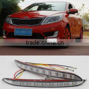 Car Specific LED DRL ABS 12V LED Fog Lamp Daytime Running Lights For KIA K2 RIO 2012 2013 2014