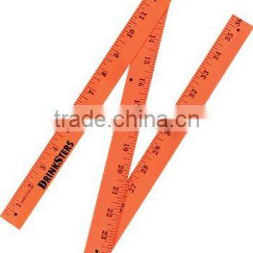 Customized Folding Yardsticks - Flourescent Finish