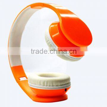 Hot Selling New Model Cell Phone Accessories Super Bass Stereo Headphone Sports Headset in Orange White photo-5