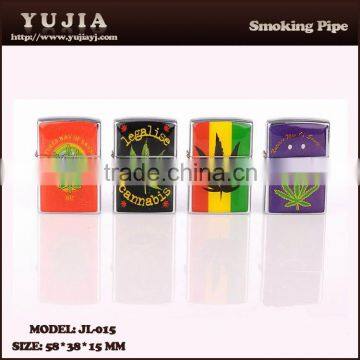 YuJia 2015 newly style lighter unique mini Zinc metal smoking pipes JL-015