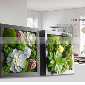 decor wall plants artificial succulent plants on photo frame