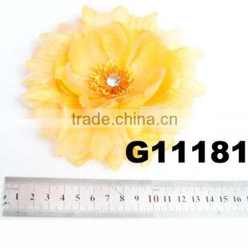 big three use elastic clip pin flower hair accessories hair flower brooch