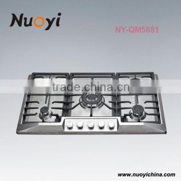 Best selling stainless steel kitchen coutertops gas stove valve price built-in hob