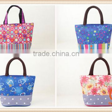 Fashion Ladies blank jute tote bag Cute Floral Tote Bag Lovely Lady Bags