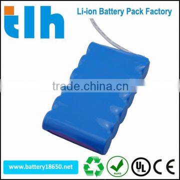 Rechargeable 7.4V 6.6Ah lithium battery pack for CPU board