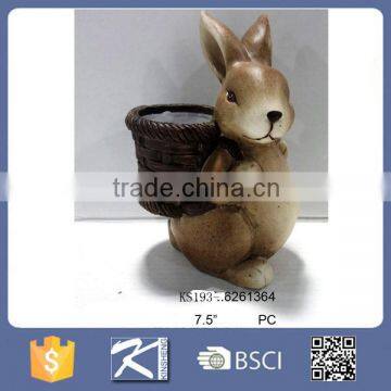 Easter ceramic pottery garden decorative rabbit bunny