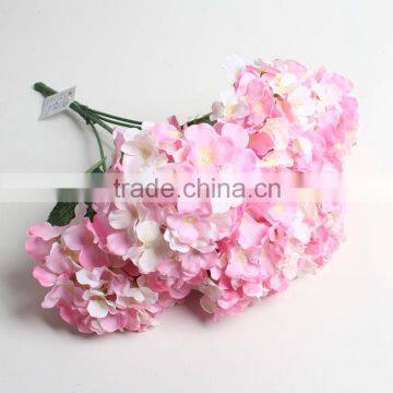 New trend artificial flower pink hydrangea silk flowers