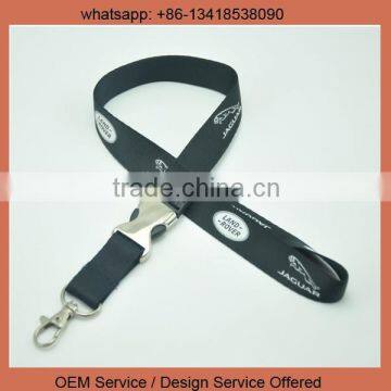 Custom printed neck lanyard clamp car logo lanyard